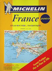 Michelin-kort over Frankrig