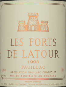 Les Forts de Latour 1993, etiket