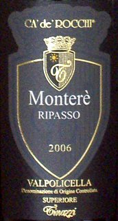 Monterè Ripasso etiket