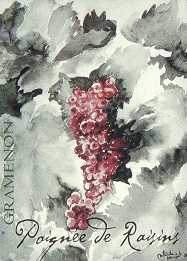Poignée de Raisins, etiket