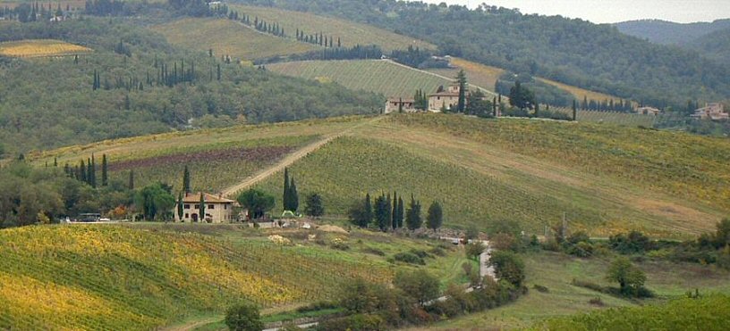 Toscana, efterårslandskab