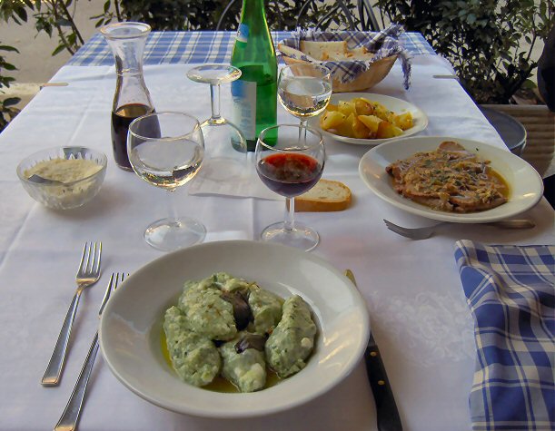 Frokost på Trattoria della Berardenga